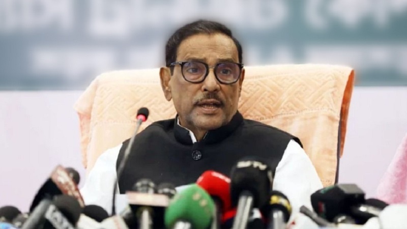 বিএনপির রাজনীতি বন্ধের চিন্তা করছে না সরকার: ওবায়দুল কাদের