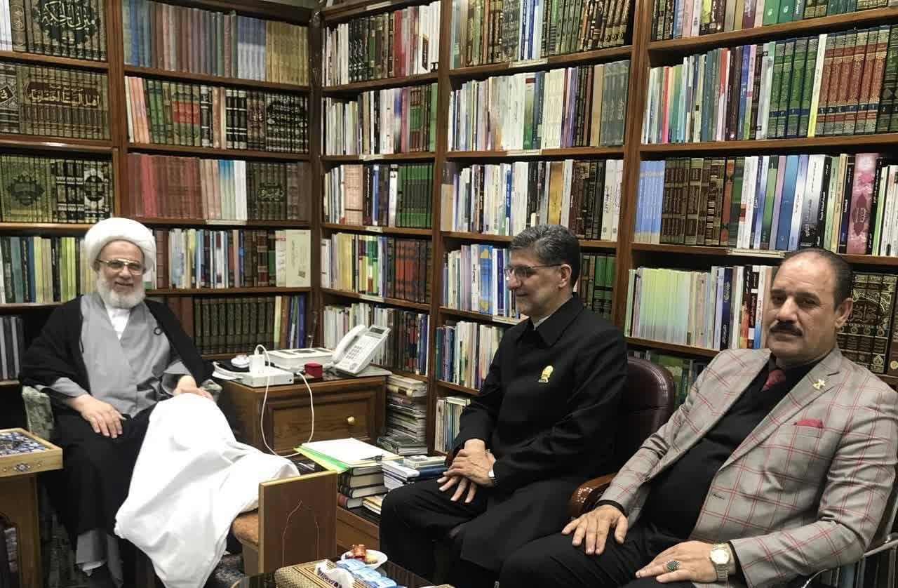 قائم مقام العتبة الرضوية يلتقي بسماحة المتولي الشرعي لحرم الإمام الحسين(ع)
