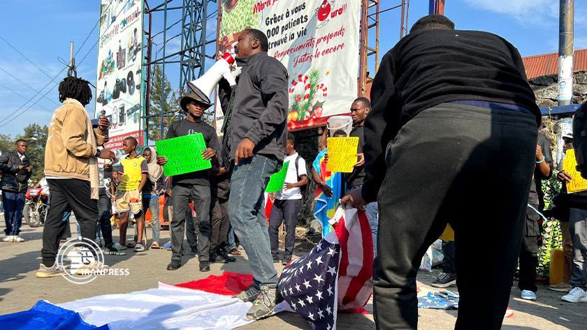 Anti-Western demonstration; US, French and EU flags burned in east Congo