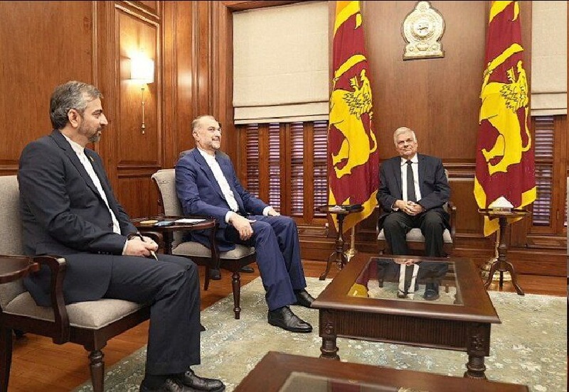 ایران وسطی ایشیا کا گیٹ وے ہے، سری لنکن صدر وکرما سنگھے