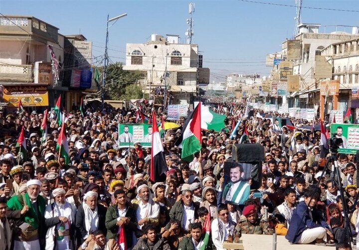  اليمن.. صعدة تخرج في مسيرات دعما لغزة