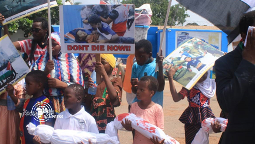 Ghanainas protest outside UN office demanding immediate ceasefire in Gaza