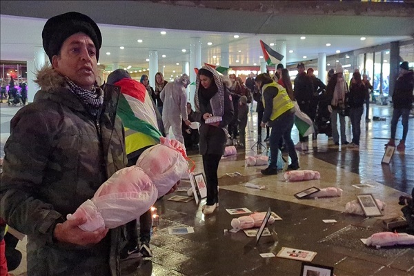 Stockholm rally remembers children killed in Israeli war on Gaza