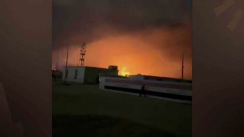 Ракетный удар ливанской "Хезболлы" по военным казармам сионистского режима