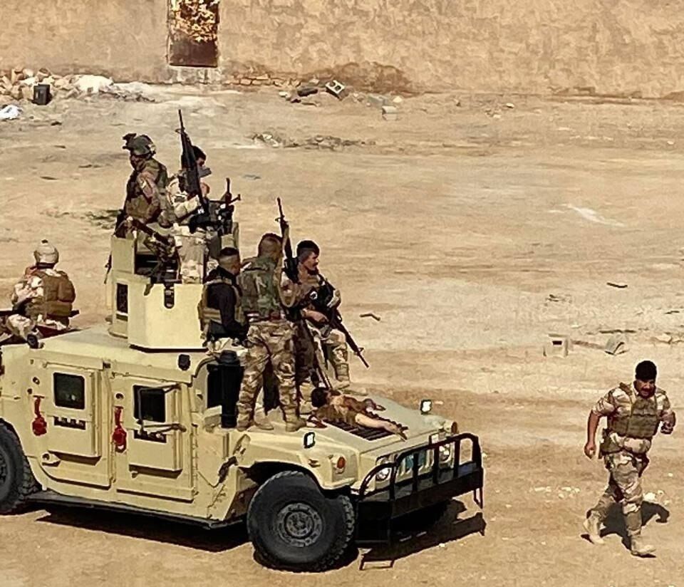 Posições do Exército Iraquiano e Al-Hashad Al-Shabi atacadas pelo Daesh