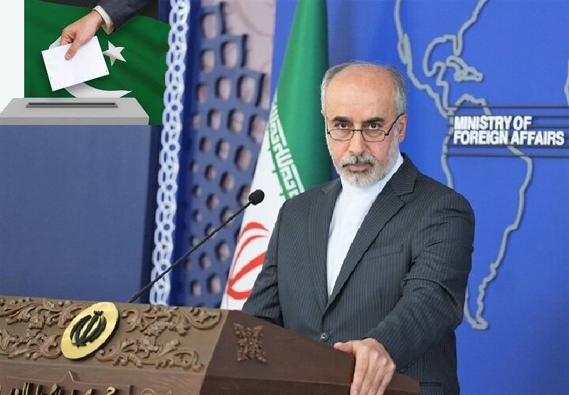 کنعانی نے پاکستان کے پارلیمانی انتخابات کے بروقت اور کامیاب انعقاد پر مبارک باد دی