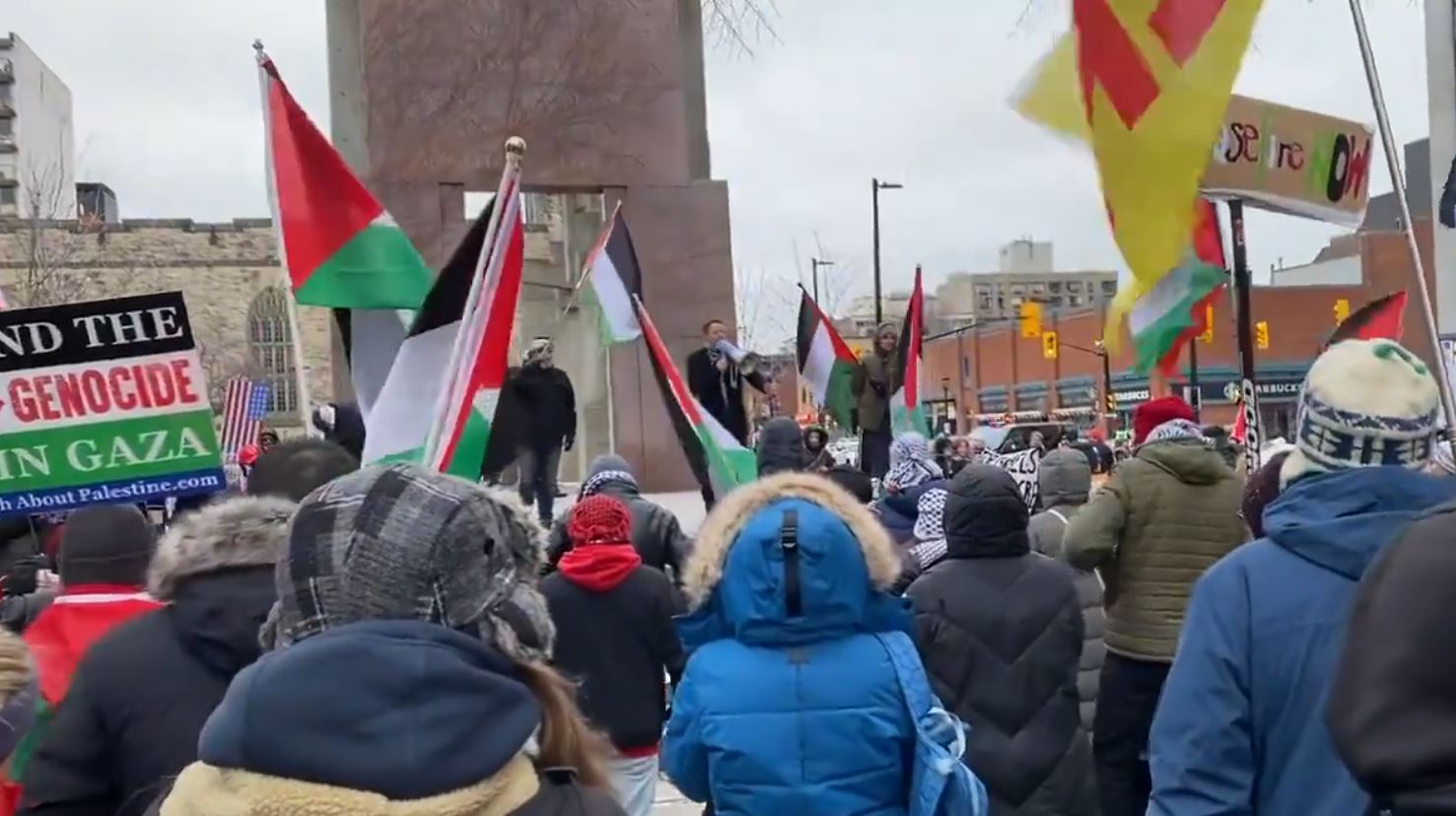 Video: Demonstration in Ottawa against Zionist genocide in Gaza