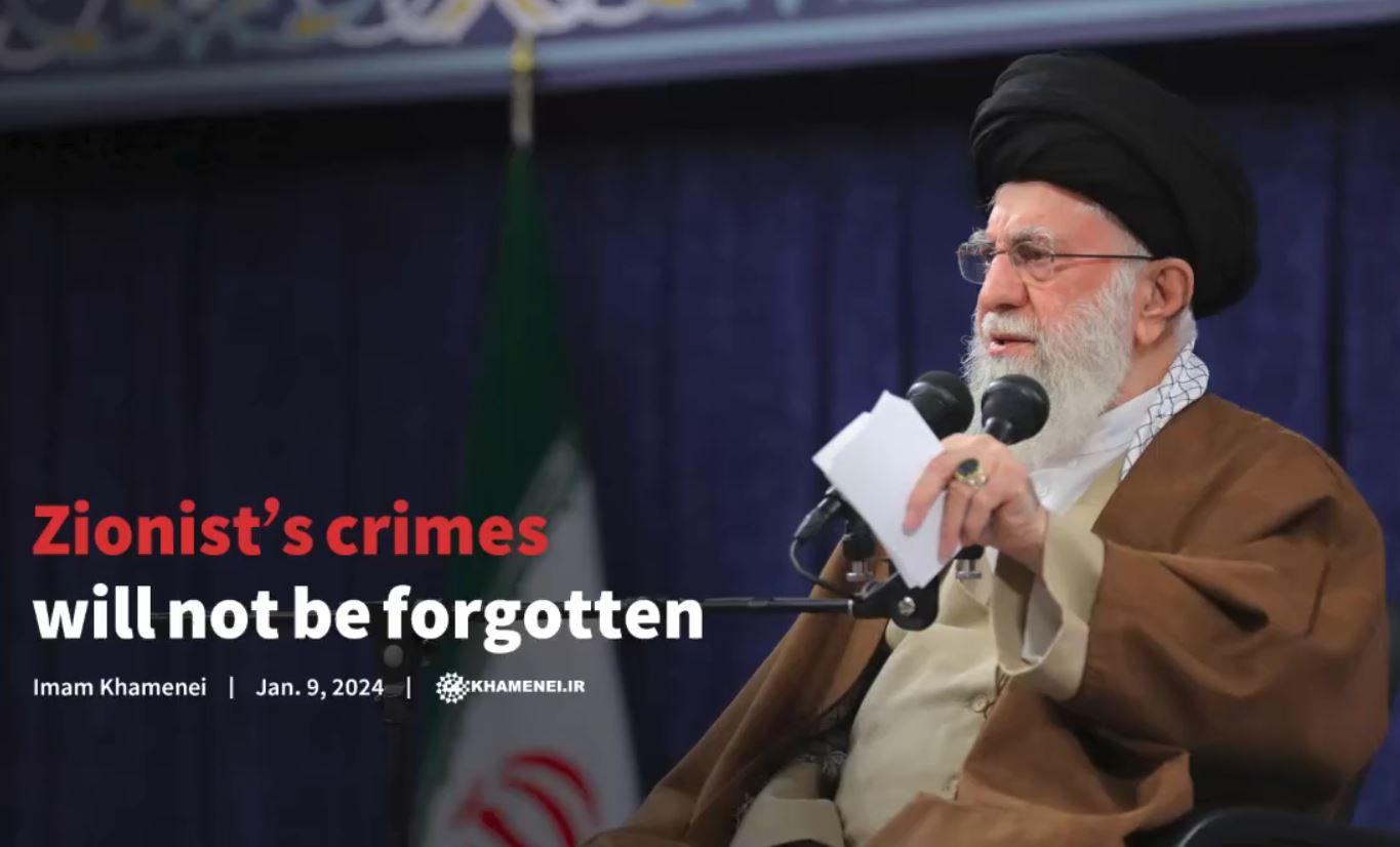 Video: Zionist crimes will not be forgotten - Imam Khamenei