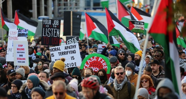 Global Protests: 120 cities in 6 continents rally against the war crimes in Gaza