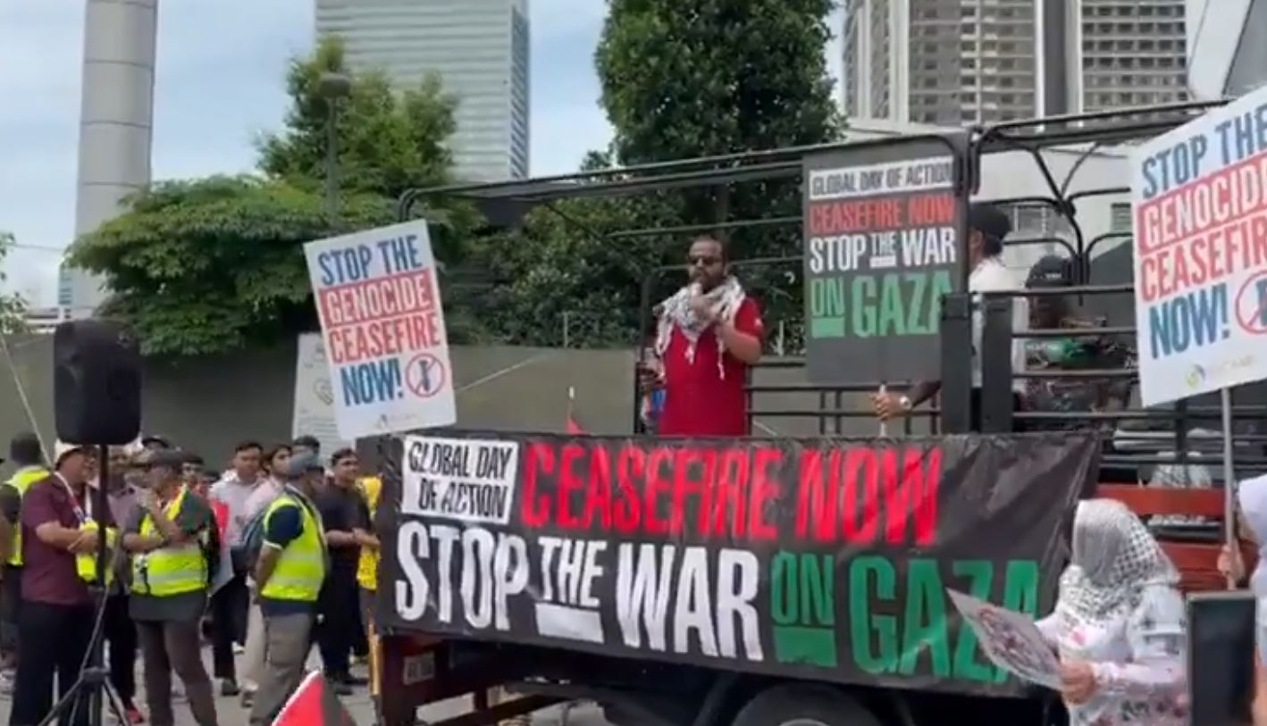 Video: Global Day of Action in Indonesia, expressing support for Palestinian rights 