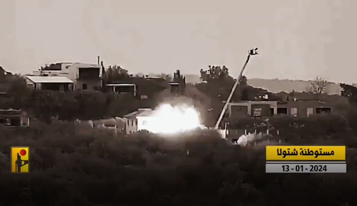 Scenes of Hezbollah targeting sites and points belonging to Israeli enemy on Lebanese-Palestinian border