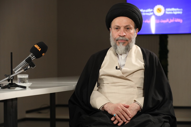 Si Hujjat al-Islam Seyyid Riyadh al-Hakim, bumisita sa Studio ng Ahensyang Balita ng ABNA (+ mga larawan)