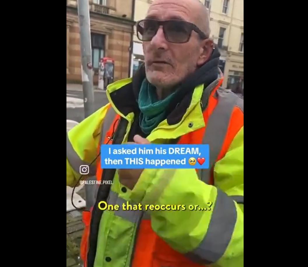 British Municipal worker: "Right now I'd like Israel to stop bombing Gaza"