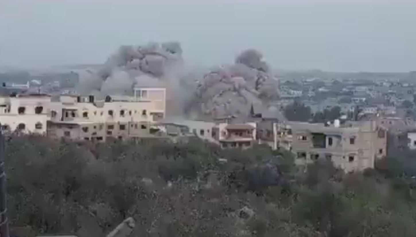 فيديو | جيش الاحتلال الصهيوني يدمر مدرسة في بيت لاهيا بغزة