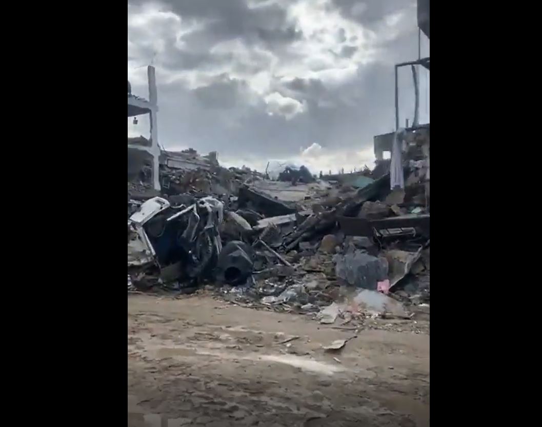 Scenes of massive destruction left by Israel's military in Beit Lahia north of Gaza