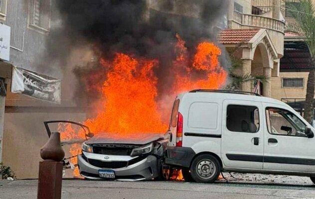 هێرشی درۆنی ئیسرائیل بۆ سەر ئۆتۆمبیلێک لە باشووری لوبنان