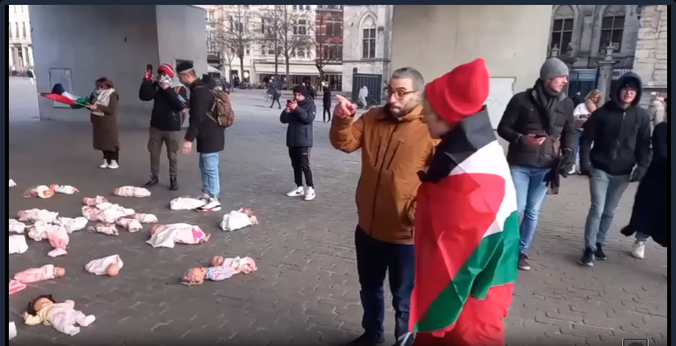 Belçikanın paytaxtında sionist rejim əleyhinə olaraq Qəzza xalqı ilə həmrəylik nümayişi - Video