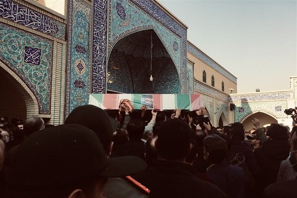 تشييع جثامين المستشارين الايرانيين في حرم السيدة زينب (س)