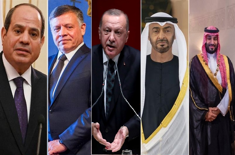 اردگان اور خلیج فارس کے عرب شیوخ کی فلسطین سے غداری