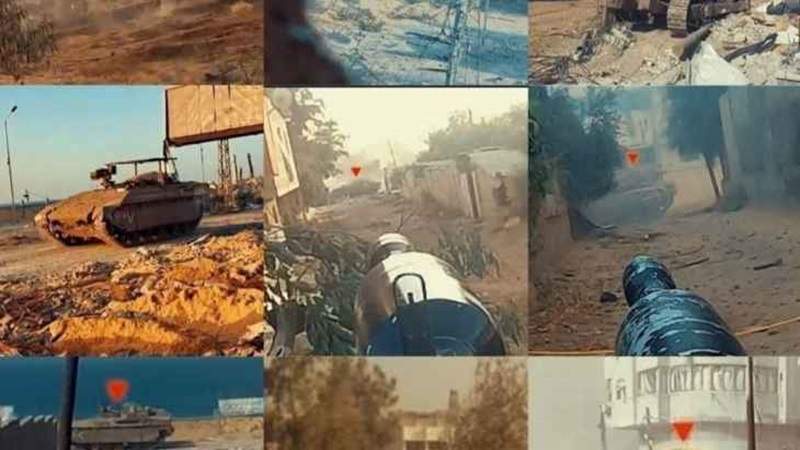 المقاومة الفلسطينية تدمر عددا من دبابات وآليات العدو وتنكل بتجمعات جنوده