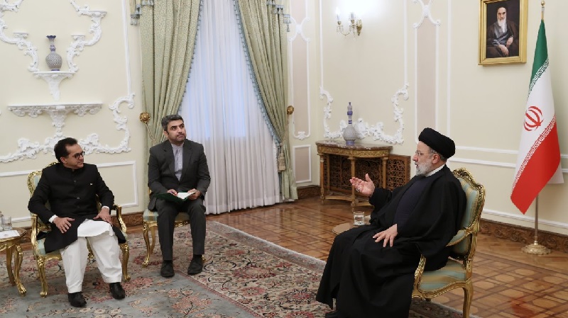 ایران اور پاکستان کی سرحد ہر قسم کی بدامنی سے محفوظ ہونا چاہئے۔۔۔ صدر رئیسی