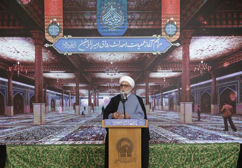 تدشین عملیة بناء رواق امیرالمؤمنین (ع) فی الحرم الرضوي