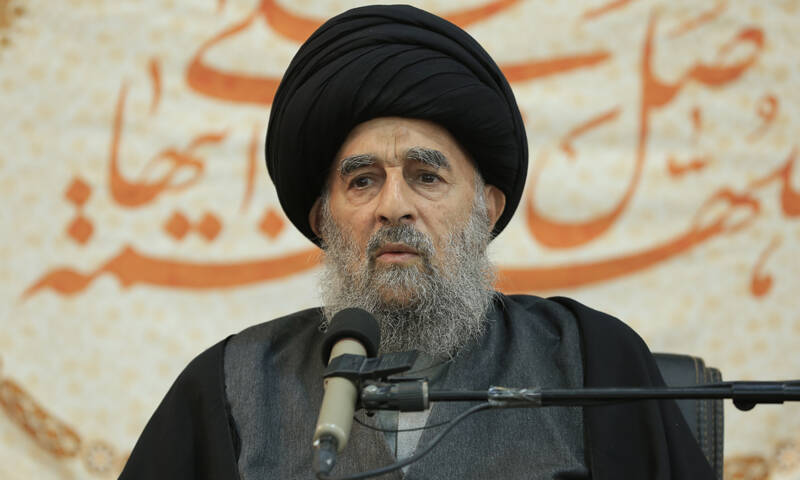 آية الله المدرسي يعزي الحكومة الإيرانية وشعبها بالحادث الإرهابي في كرمان