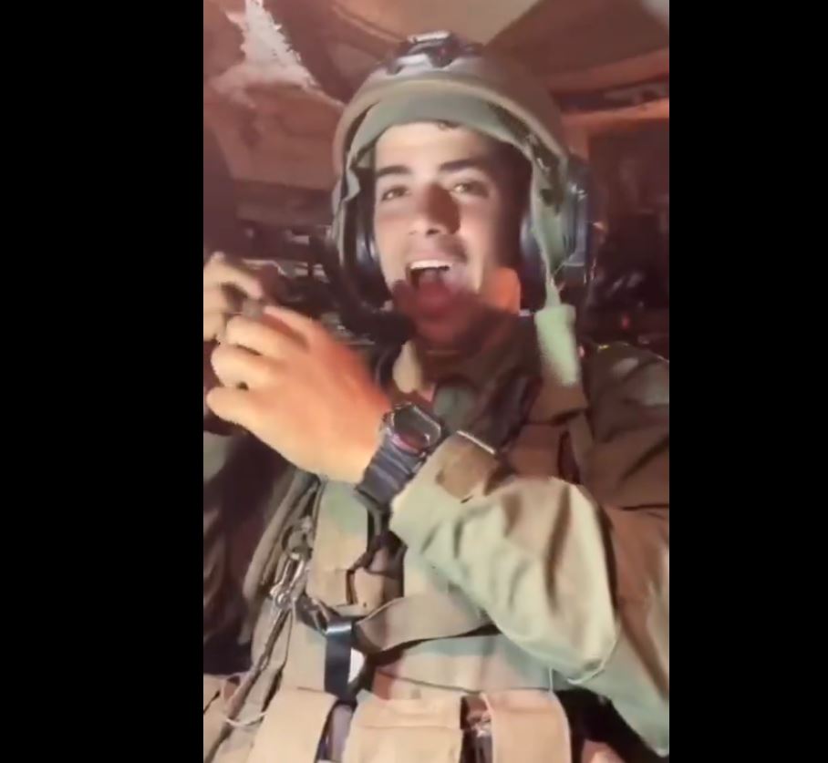 Cursed Zionist soldiers continue spreading videos, which document war crimes in Gaza