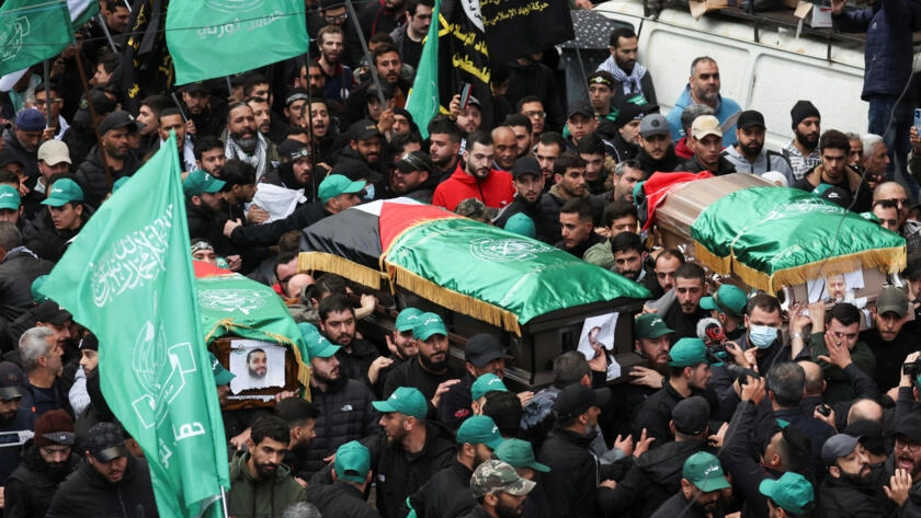 Hamas Dep. Leader's funeral ceremony held in Beirut