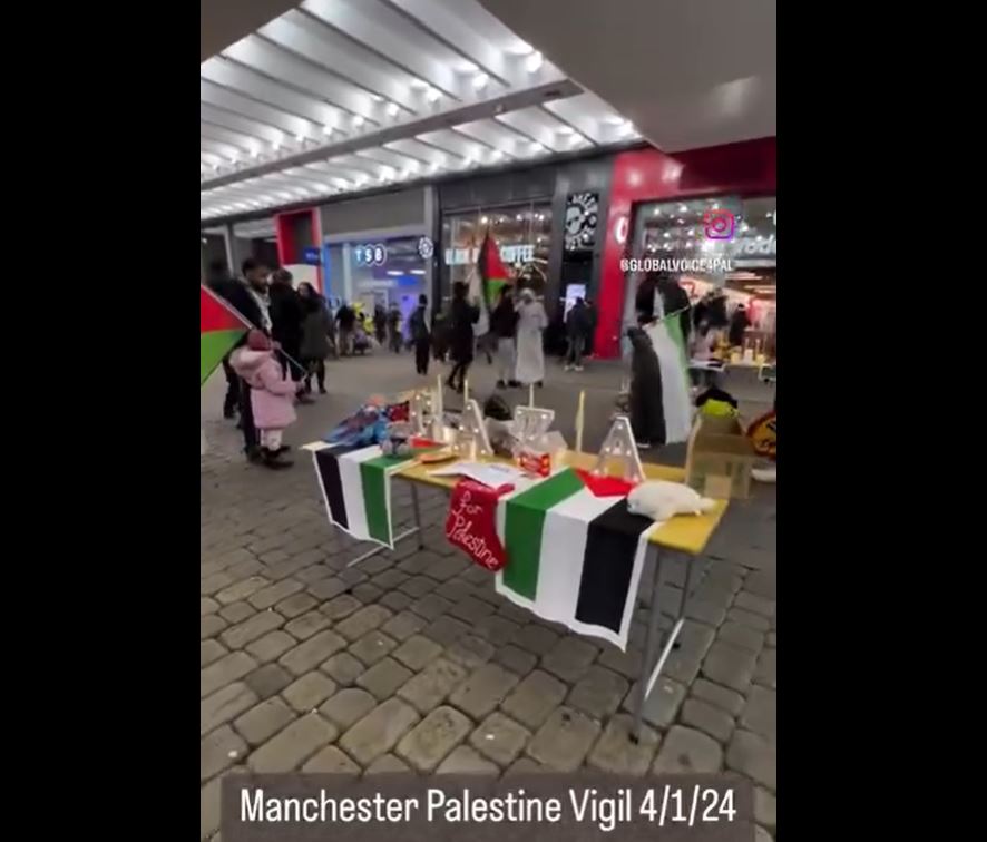 Video: Solidarity with Palestine in Manchester, England 
