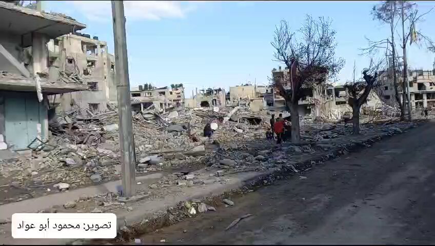 فیديو | آثار الدمار الذي خلفه عدوان الاحتلال المستمر على حيي التفاح و الدرج شرق غزة