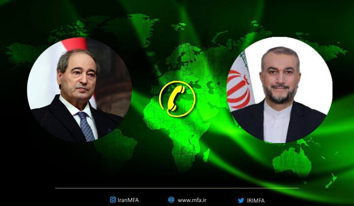  Syria FM calls Iranian counterpart, raps Kerman terror attack