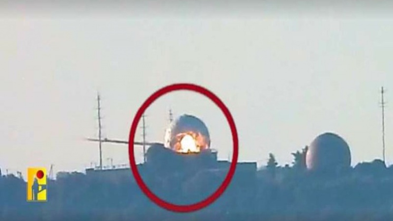Pembalasan Pertama, Hizbullah Bombardir Pusat Kontrol Udara Israel