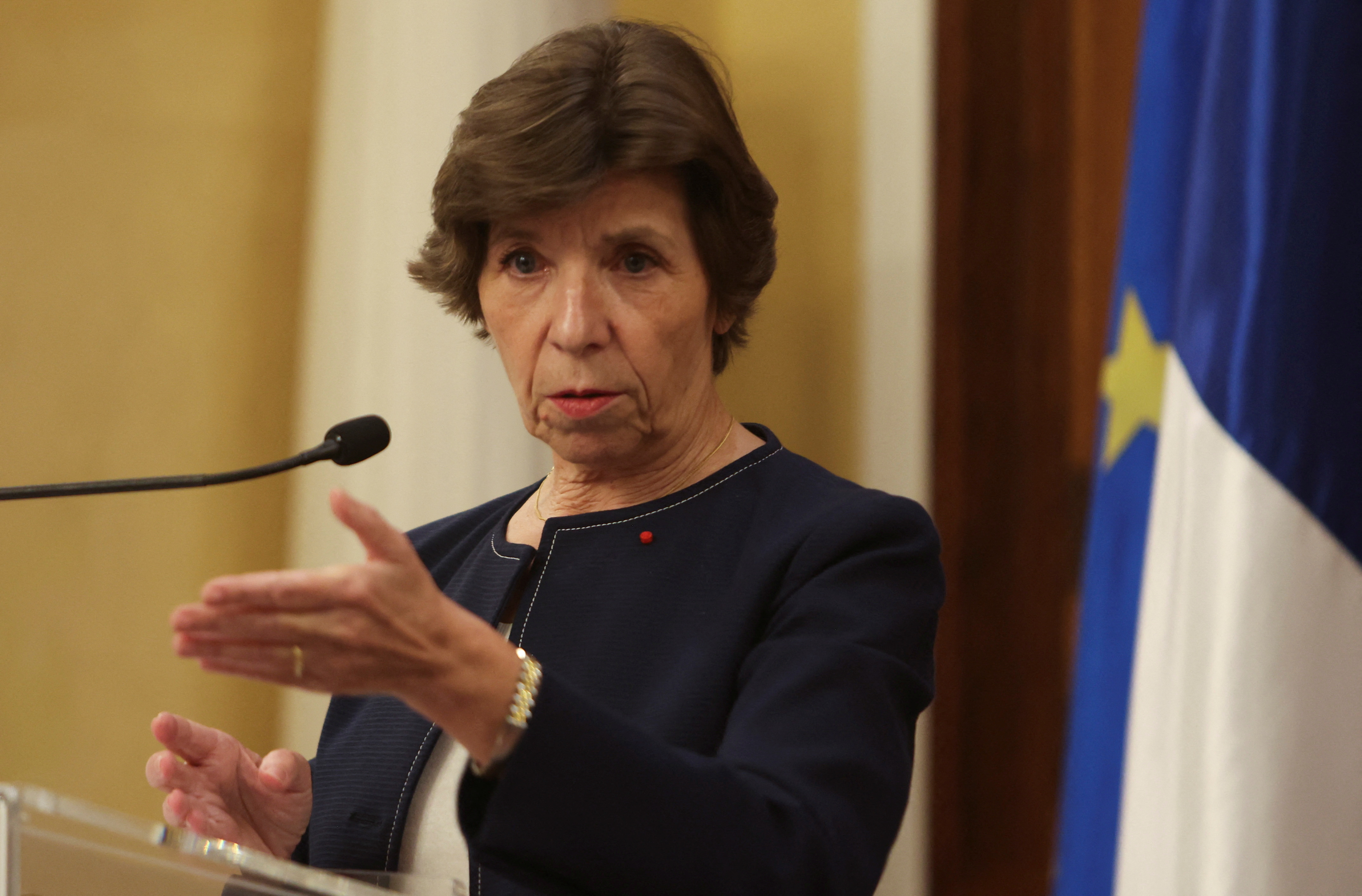 French FM: Israel has no right to decide future of Gaza