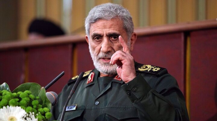  IRGC Quds Force commander affirms support for regional resistance against Israel 