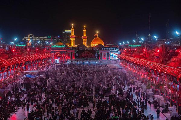 ذكرى استشهاد الإمام الحسين وأهل بيته في ليلة السّادس من محرّم في كربلاء