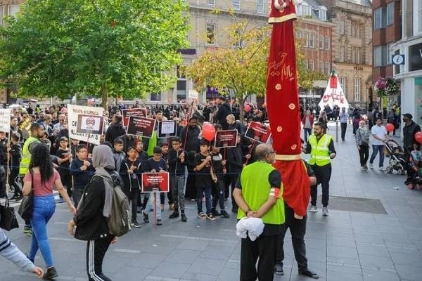 Muharram-Marsch in Leicester/England