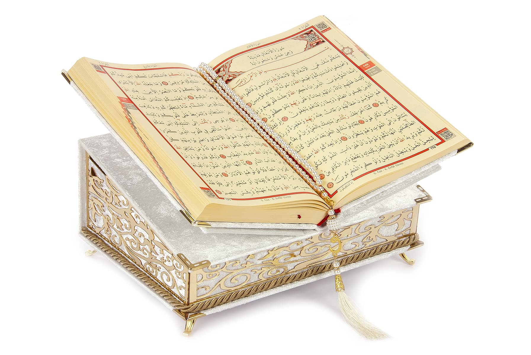 If a Quran is boxed in a decorative manner for display purposes, is it necessary to recite it? 