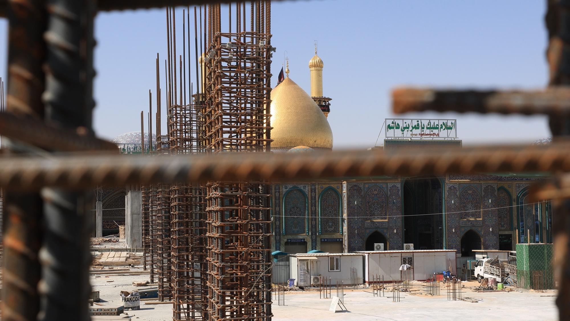 آستان مقدس عباسی، پروژه ساخت صحن ام البنین (س) را از سر گرفت + تصاویر