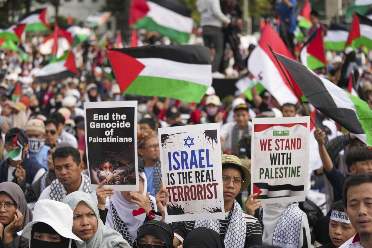 Pro-Palestine rally held in Indonesia