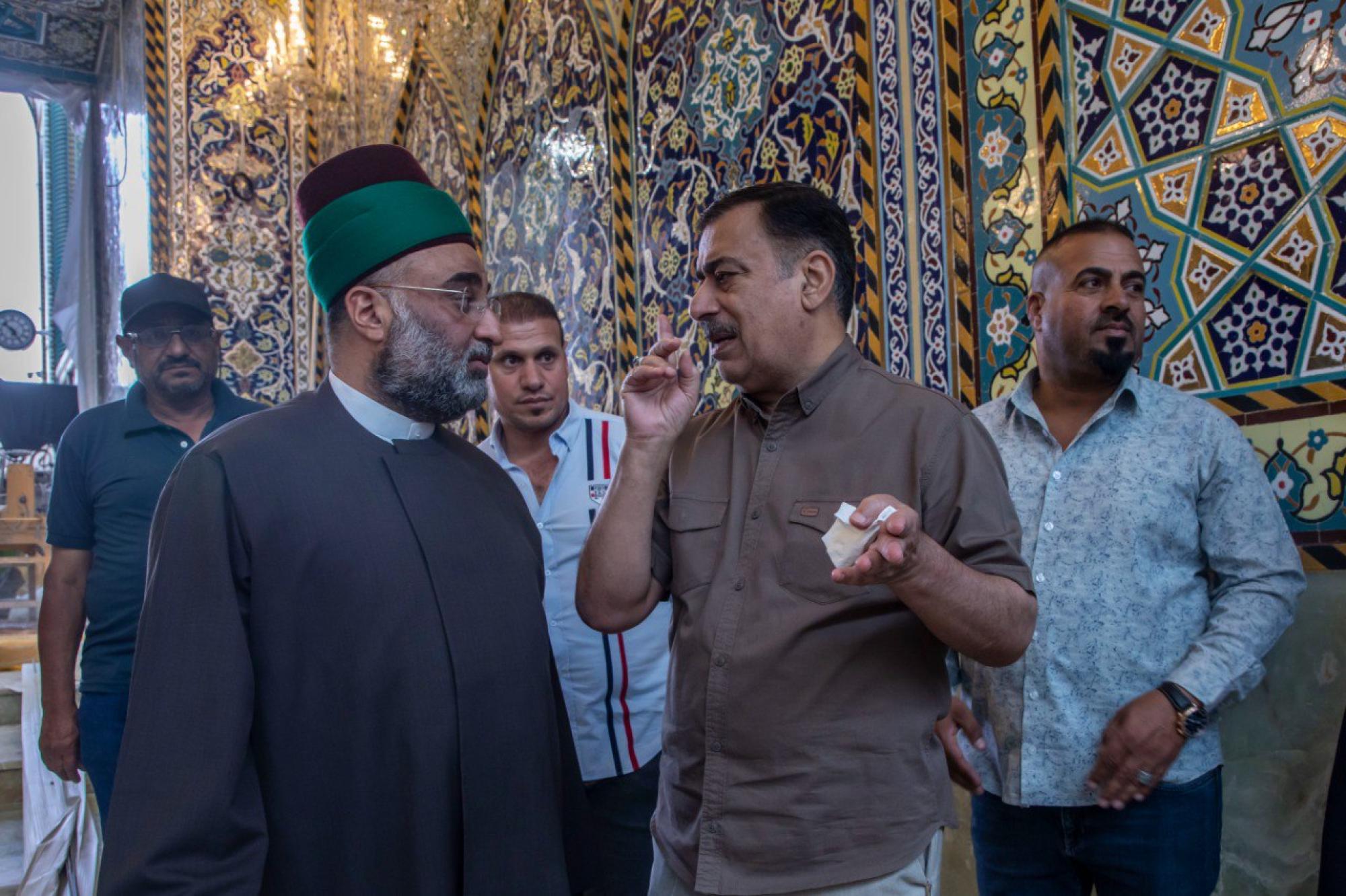Al-Abbas shrine reaches final stages in rehabilitation of gate of Imam Mohammad al-Jawad (+Photos)