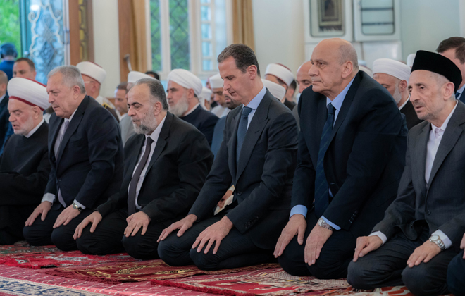 Syrian President performs Eid al-Adha prayer in Damascus
