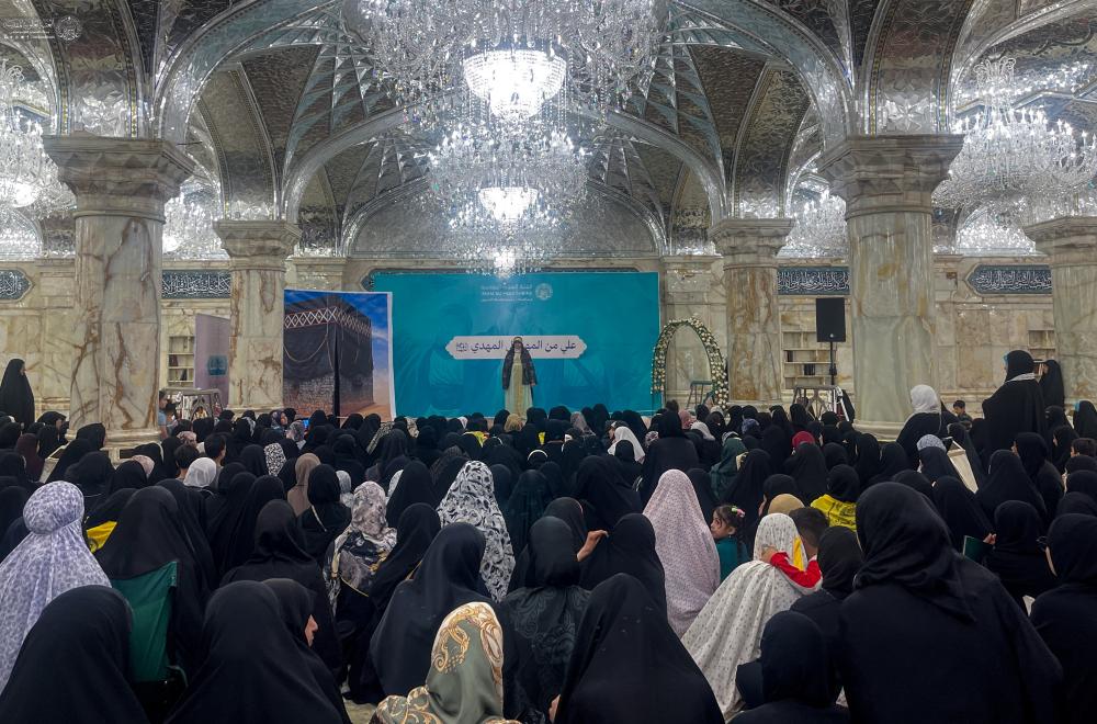 المسرح النسوي يفتتح فعاليته لأسبوع الغدير الدولي الثالث عشر بعرض تاريخي عقائدي للزائرات + صور