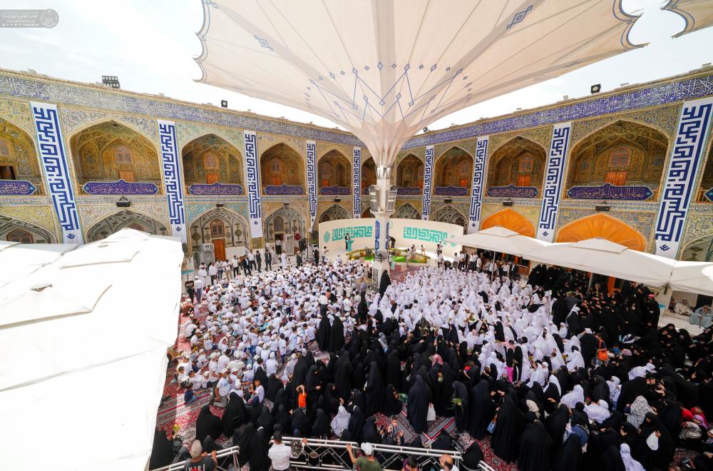 ضمن فعاليات أسبوع الغدير..مسيرة أحباب عليٍّ (ع) لألف يتيم ويتيمة الى صحن العلوي الطاهر+(صور)
