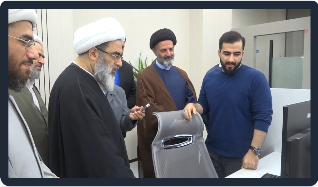 Video | Ang pagbisita ni Ayatollah Fazel Lankarani, sa Estudyong Utak ng Ahensyang Pandaigdigang Balita ng Ahl al-Bayt (AS), sa ABWA, Qom, IRI