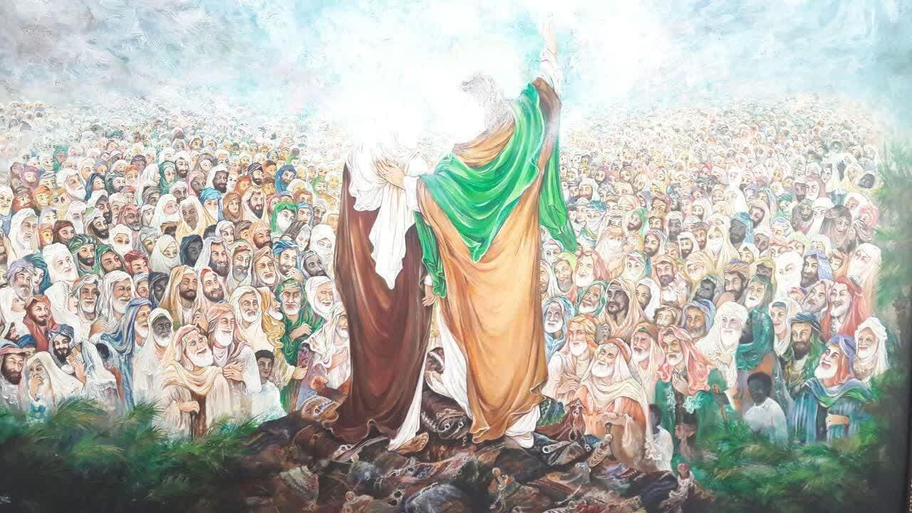  O Sermão do Profeta Mohammad (Deus abençoe ele e sua familha purificada)  em Ghadir Khom 