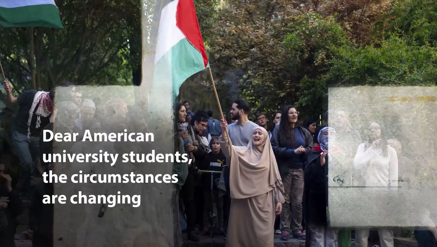 Video: Dear American university students, the circumstances are changing