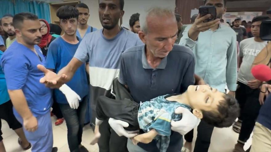 Otro niño palestino, víctima de guerra de hambre de Israel en Gaza