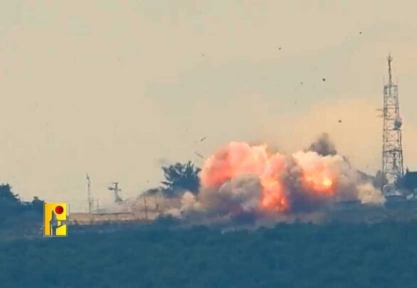 حزب الله يستهدف مقرّ قيادة "الفرقة 91" في "برانيت" بصواريخ "فلق 1"
