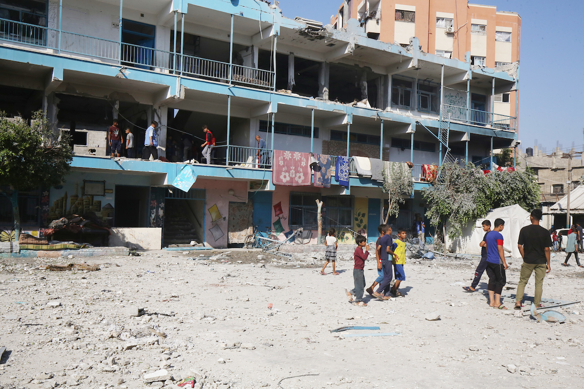 GMO: The Israeli occupation army bombed 150 UNRWA shelters